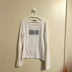 Burberry girls long sleeve top 12 years